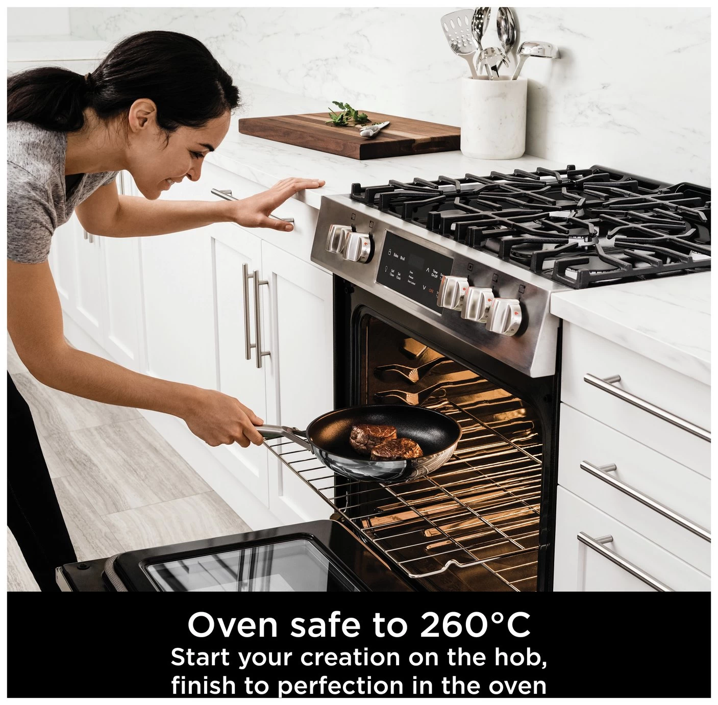 Ninja Zerostick 28cm Stainless Steel Non Stick Frying Pan - Image 3