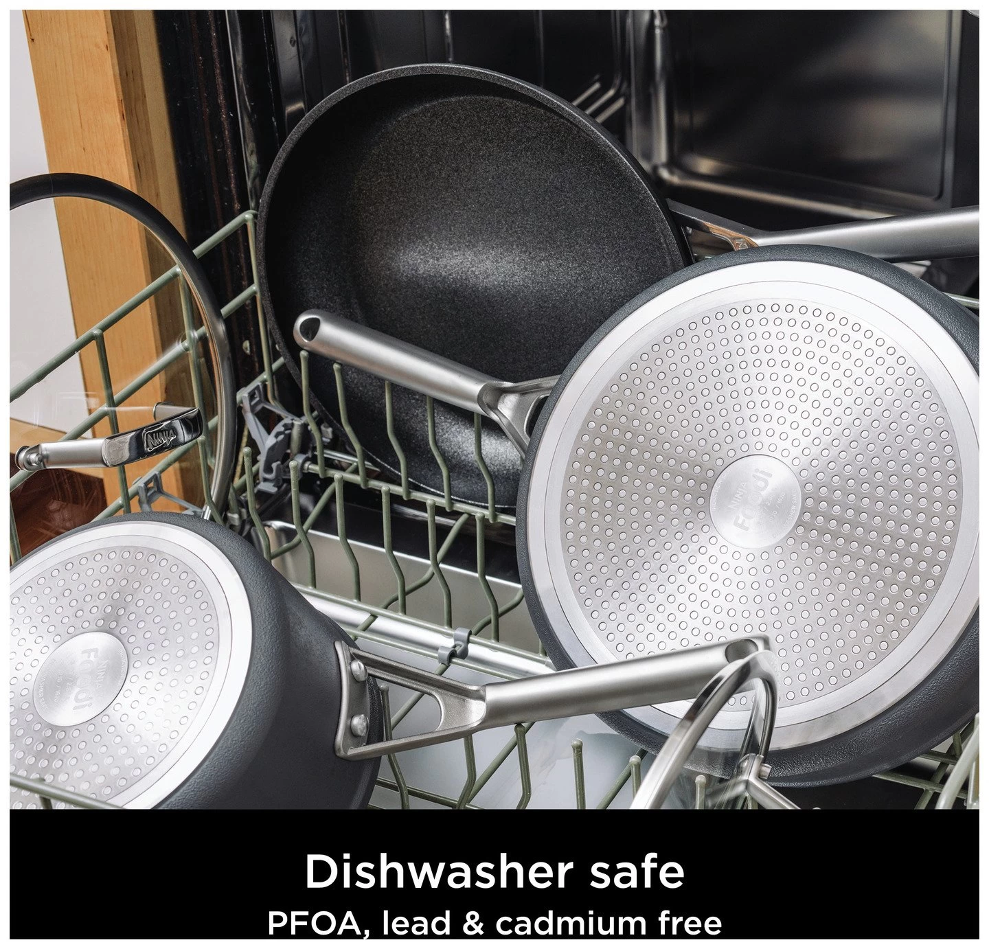 Ninja Zerostick Stackable 3 Piece Non Stick Pan Set - Image 5