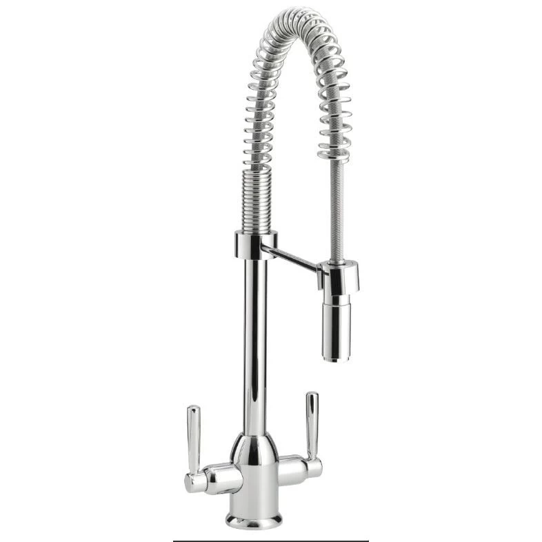 Carron Phoenix Dante Pro Pull Out Dual Lever Kitchen Tap - Chrome - 115.0191.084
