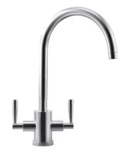 Franke Olympus J-Spout Kitchen Tap - Decor Steel - 115.0049.979