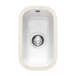 Franke By V&B 0.5 Bowl Undermount Ceramic Kitchen Sink VBK 110-21 - White - 126.0381.816