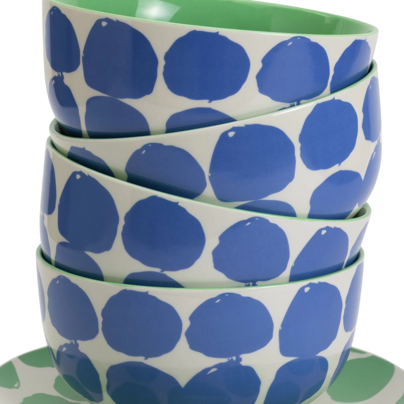 Habitat Abstract 12 Piece Stoneware Dinner Set - Image 4