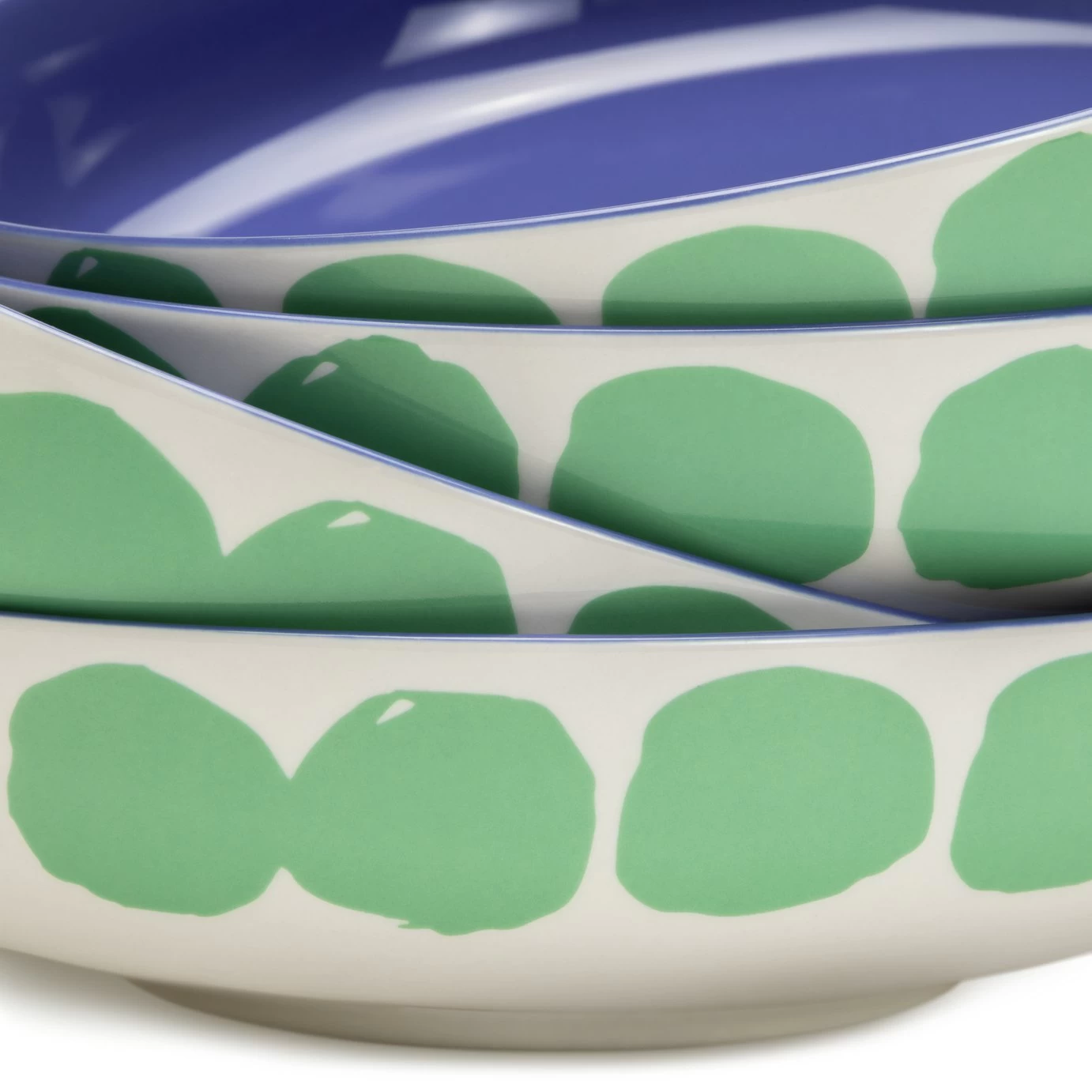 Habitat Abstract 4 Piece Stoneware Pasta Bowl - Image 5