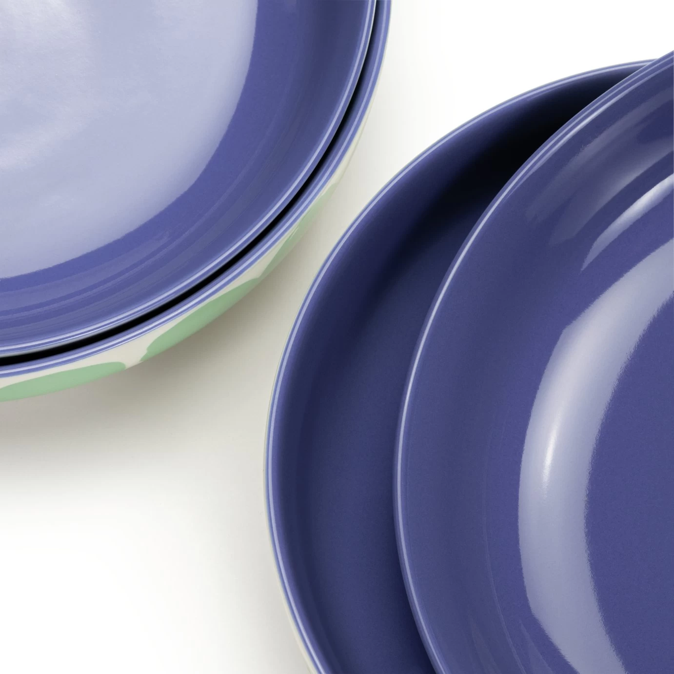 Habitat Abstract 4 Piece Stoneware Pasta Bowl - Image 6