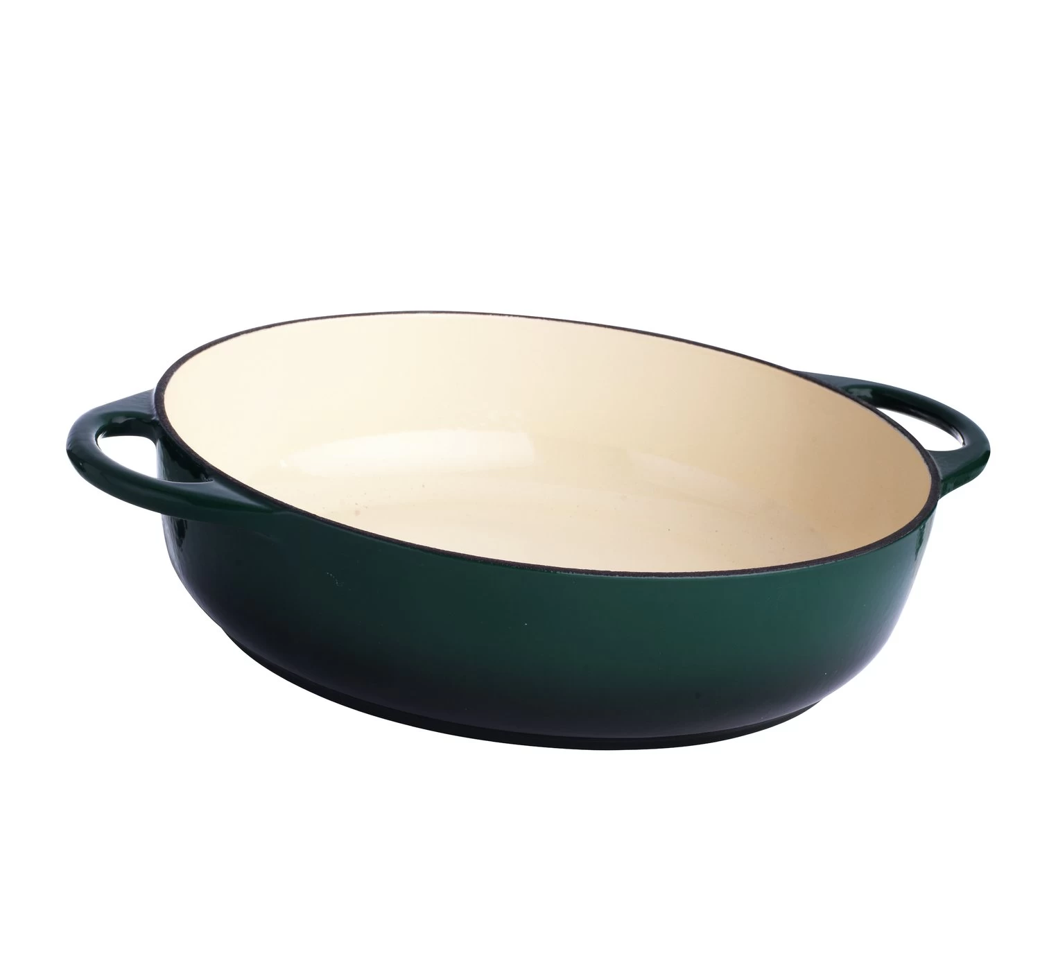 Habitat 4 Litre Cast Iron Casserole Dish - Green - Image 5