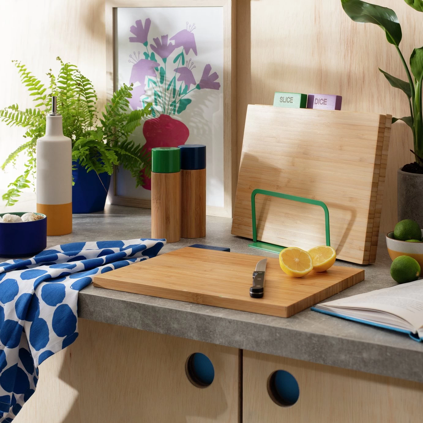 Habitat Emerald Bamboo Chopping Boards - Set Of 3 - Image 2