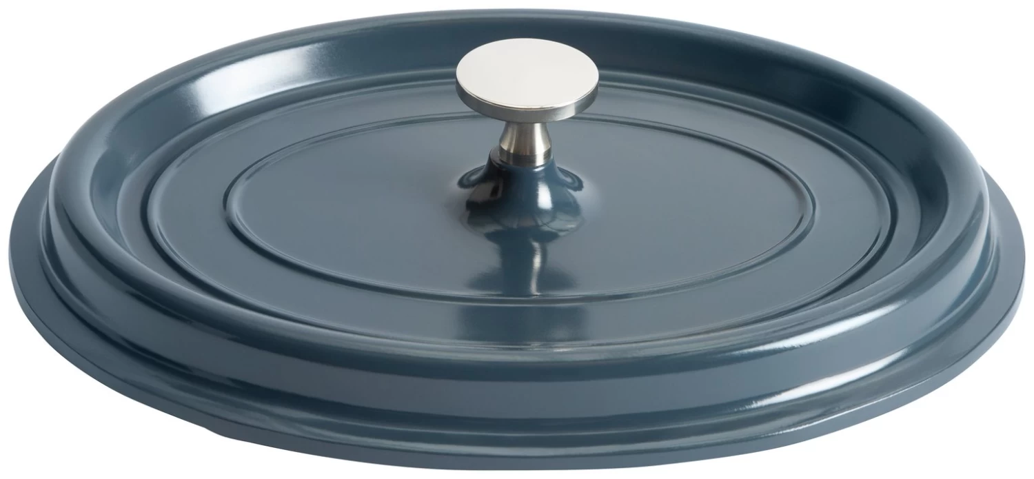 Habitat 3.6 Litre Cast Aluminium Casserole Dish - Blue - Image 4