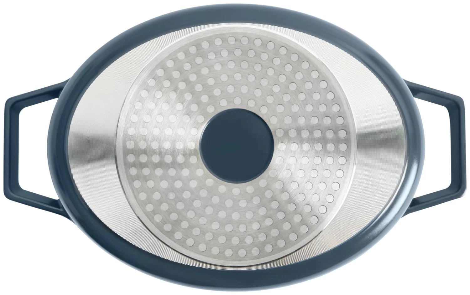 Habitat 3.6 Litre Cast Aluminium Casserole Dish - Blue - Image 5