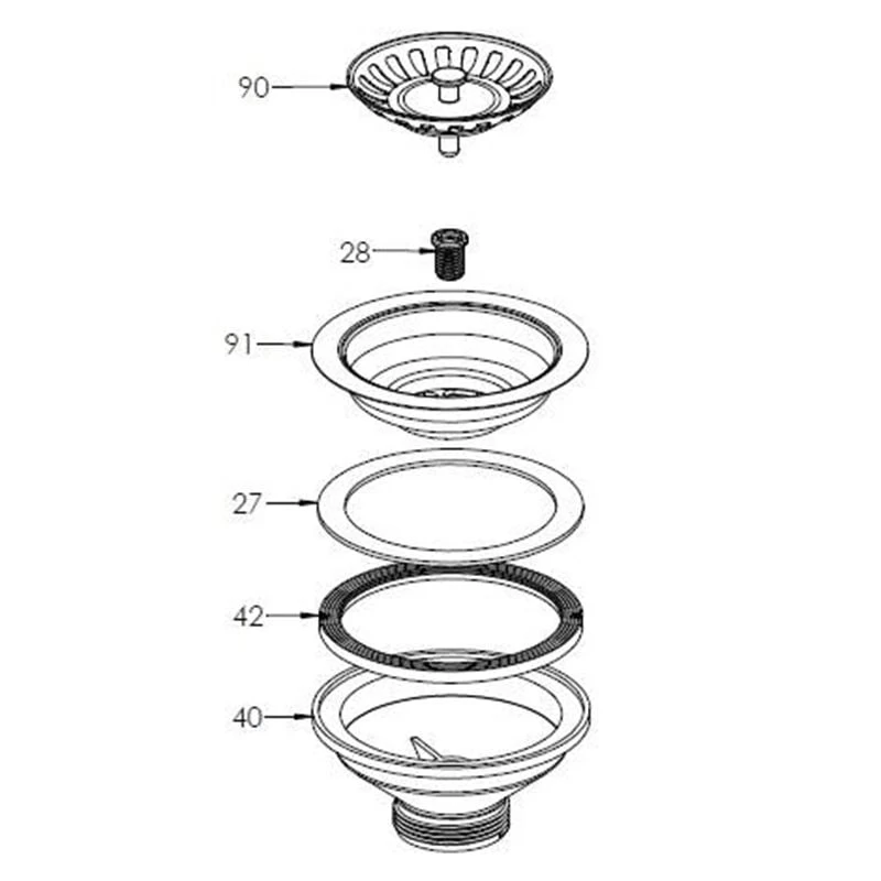 Blanco Universal Single Bowl Waste Kit - 453632 - Image 2
