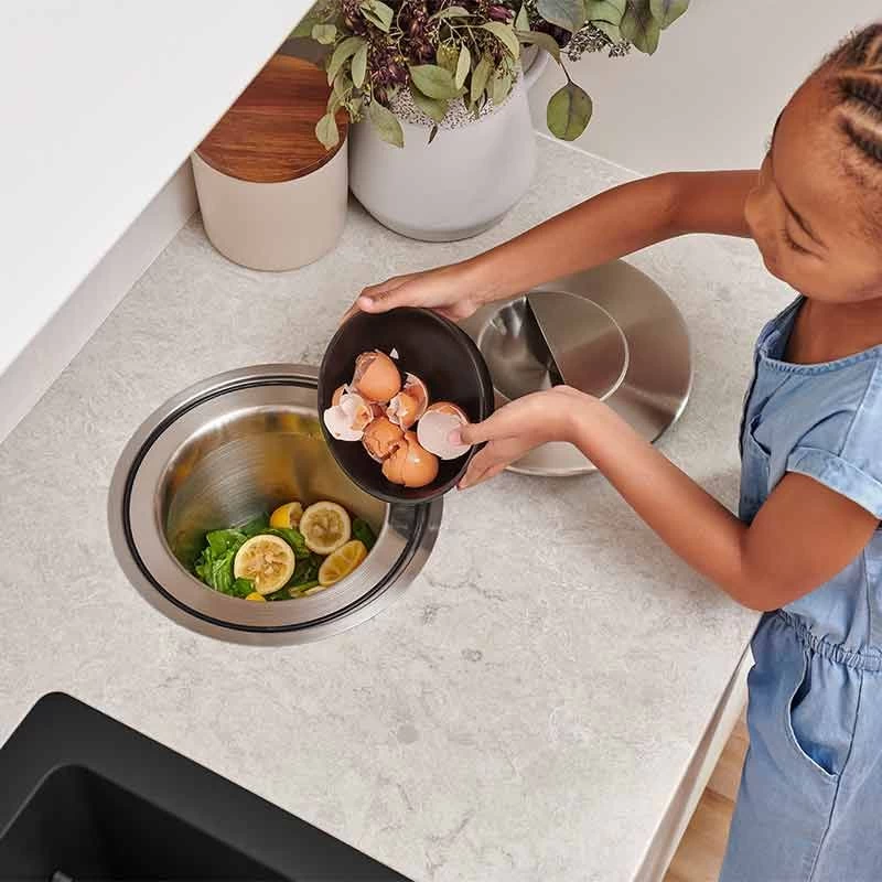 Blanco SOLON-IF Waste Sorter System For 300mm Base Cabinet - Brushed Stainless Steel - 512471 - Image 2