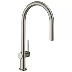 Hansgrohe Talis M54 Single Lever Kitchen Mixer 210, Pull-Out Spout, 1jet, SBox - Stainless Steel - 72803800