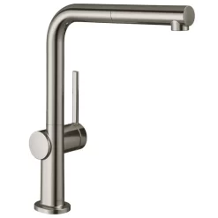 Hansgrohe Talis M54 Single Lever Kitchen Mixer 270, Pull-Out Spout, 1jet - Stainless Steel - 72808800