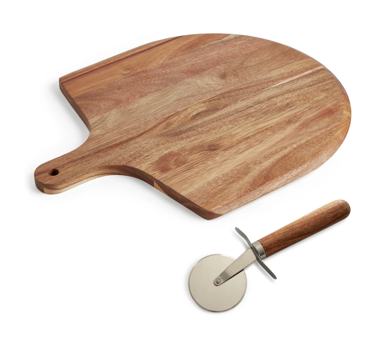 Habitat Industrial Wooden Pizza Board And Cutter Set - Image 7