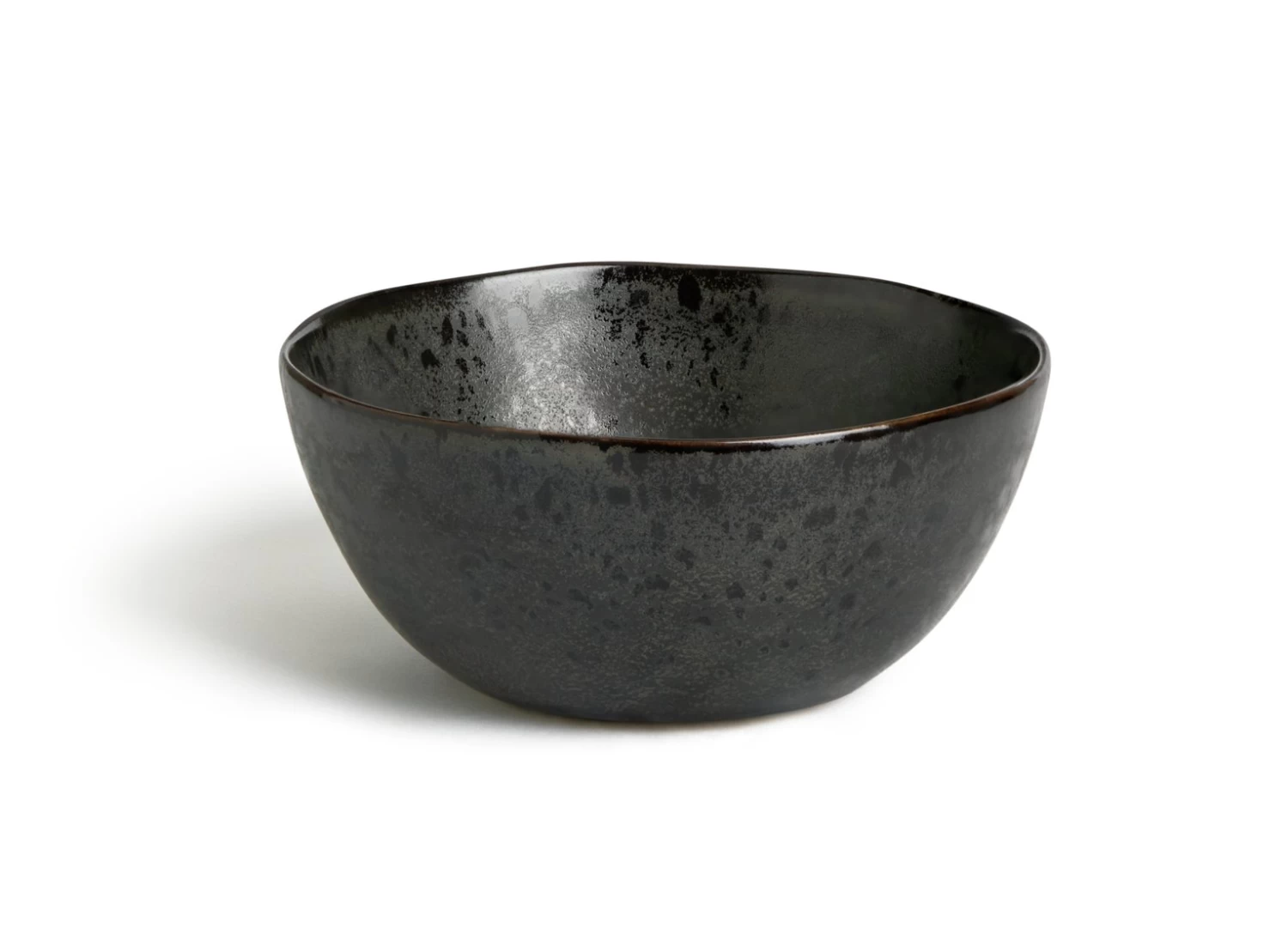 Habitat Preto 12 Piece Stoneware Dinner Set - Black - Image 4