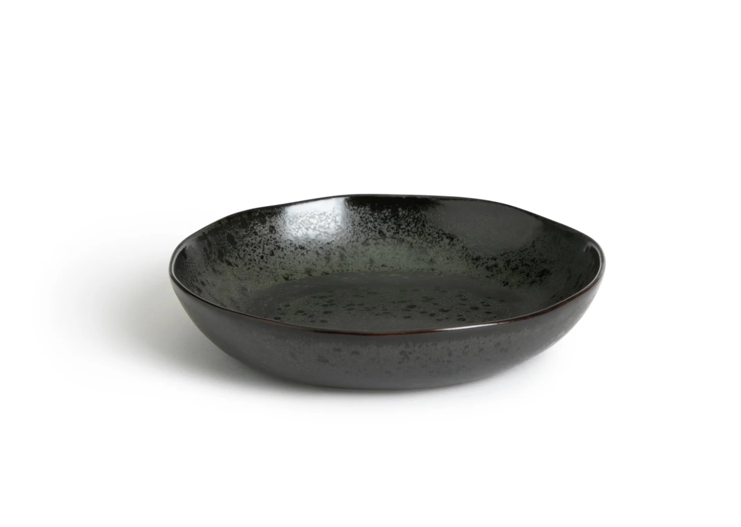 Habitat Preto 4 Piece Stoneware Pasta Bowls - Black - Image 3
