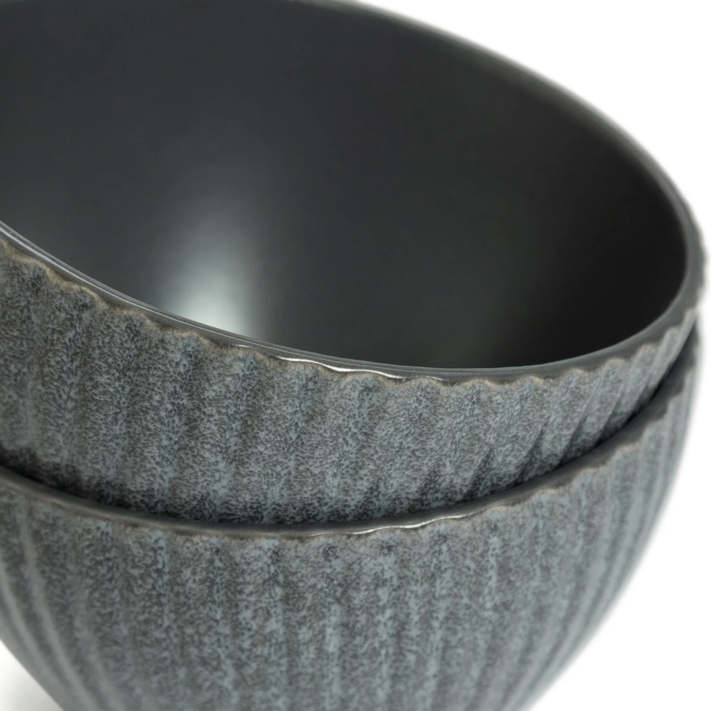 Habitat 12 Piece Stoneware Felicity Dinner Set - Blue - Image 5