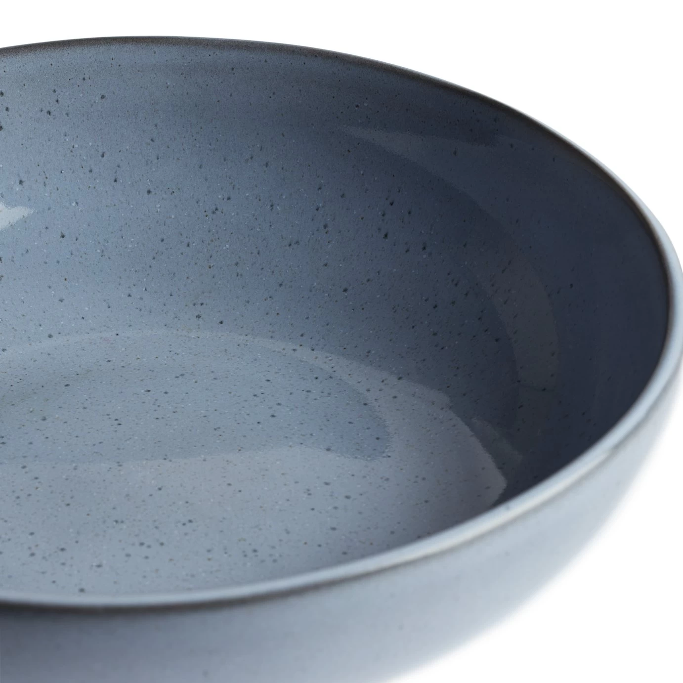 Habitat Evora Stoneware Salad Bowl - Blue - Image 5