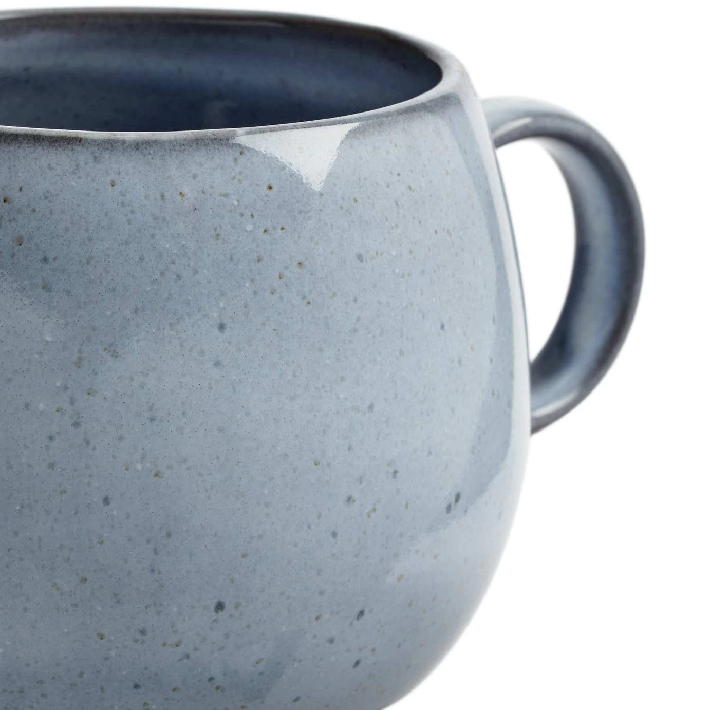 Habitat Evora Set Of 4 Stoneware Mugs - Blue - Image 3