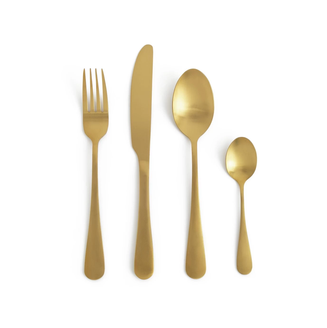 Habitat 16 Piece Gold Stainless Steel Cutlery Set