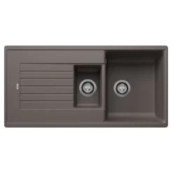 Blanco Zia 6 S Silgranit 1.5 Bowl Inset Reversible Kitchen Sink - Volcano Grey - 527390