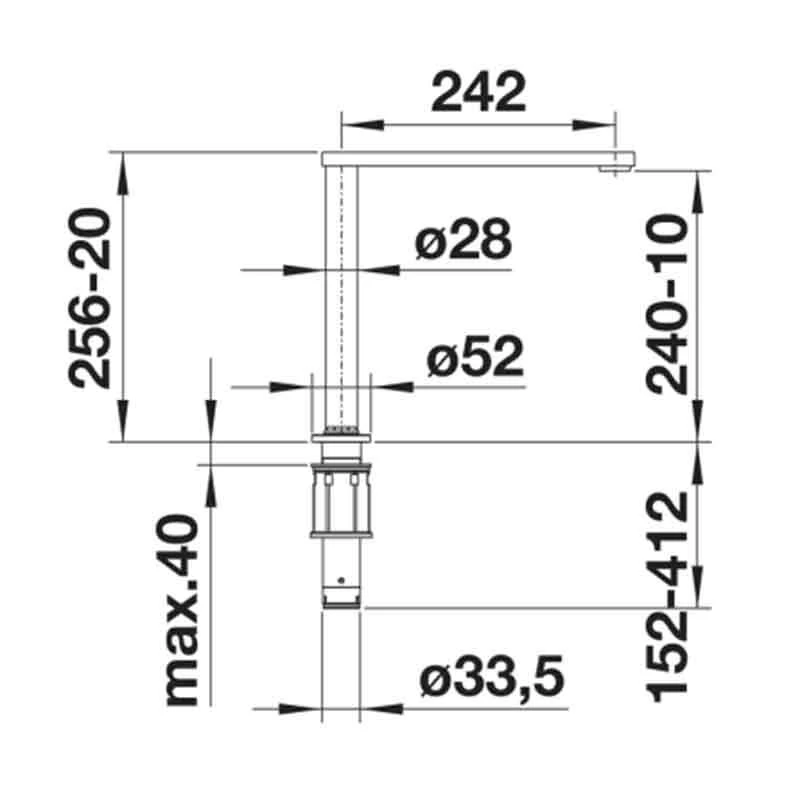 Blanco ELOSCOPE-F II Galvanic Chrome Kitchen Tap - Chrome - BM4150CH - Image 3
