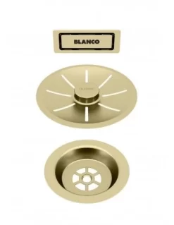 Blanco Infino Waste And Overflow Single Bowl - Satin Gold - 203476