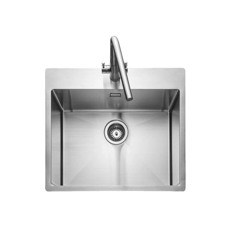 Rangemaster Cosmo 1 Bowl Stainless Steel Inset Kitchen Sink - Polished - CSM60/