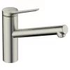 Hansgrohe Zesis M33 Single Lever Kitchen Mixer Tap 150 1Jet - Stainless Steel - 74802800