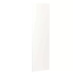 Kitchen Kit J-Pull 2400mm Larder Cabinet End Panel - Super Gloss - White - Flatpacked - FKKJ0030