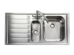Rangemaster Manhattan 1.5 Bowl Stainless Steel Kitchen Sink - MN10102L/