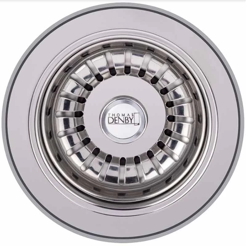 Thomas Denby 2 Bowl Kitchen Sink Deluxe Waste - Chrome - TD2WC